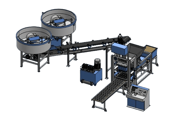 Fully Automatic Fly Ash Brick & Block Machine view 2