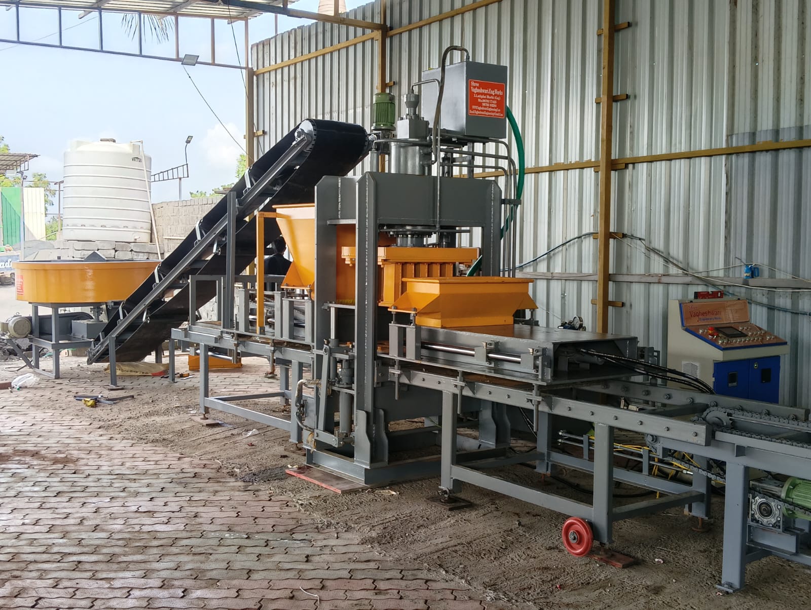 Fully Automatic Fly Ash Brick & Block Machine view 6